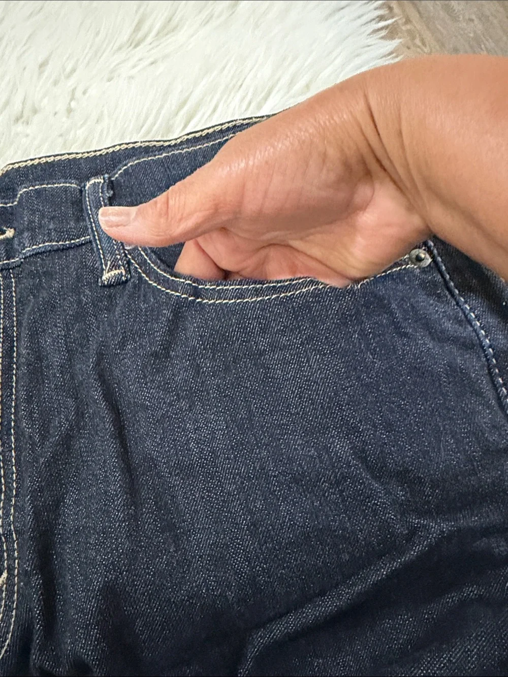 Levi's Men's Dark Indigo Straight Jeans Size 36X32